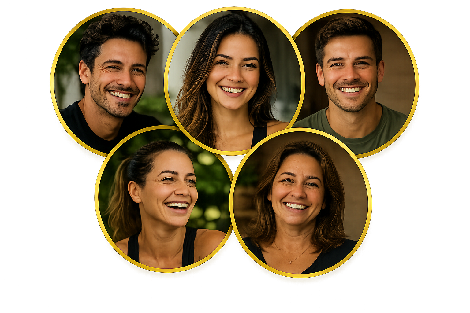Grupo de clientes satisfeitos